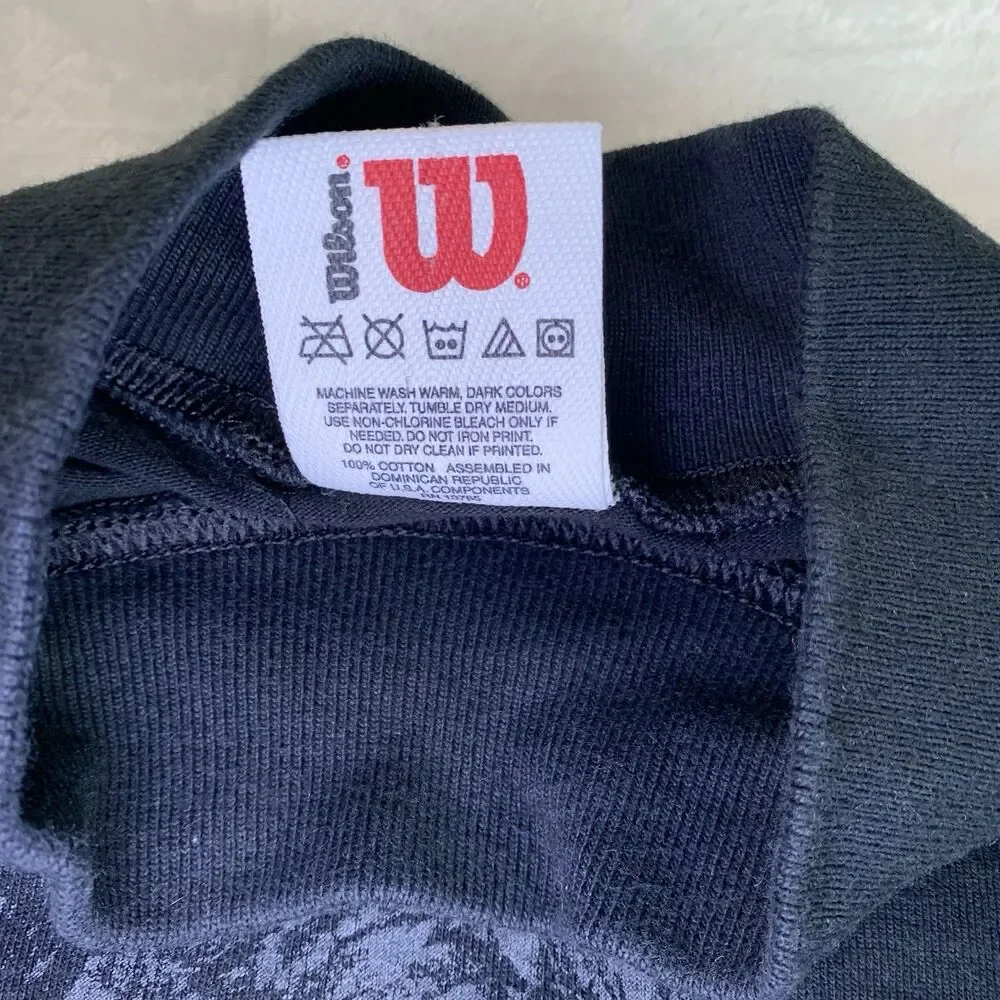 Vintage Wilson Wolfs Black Long Sleeve Size XL. Jan Griggs